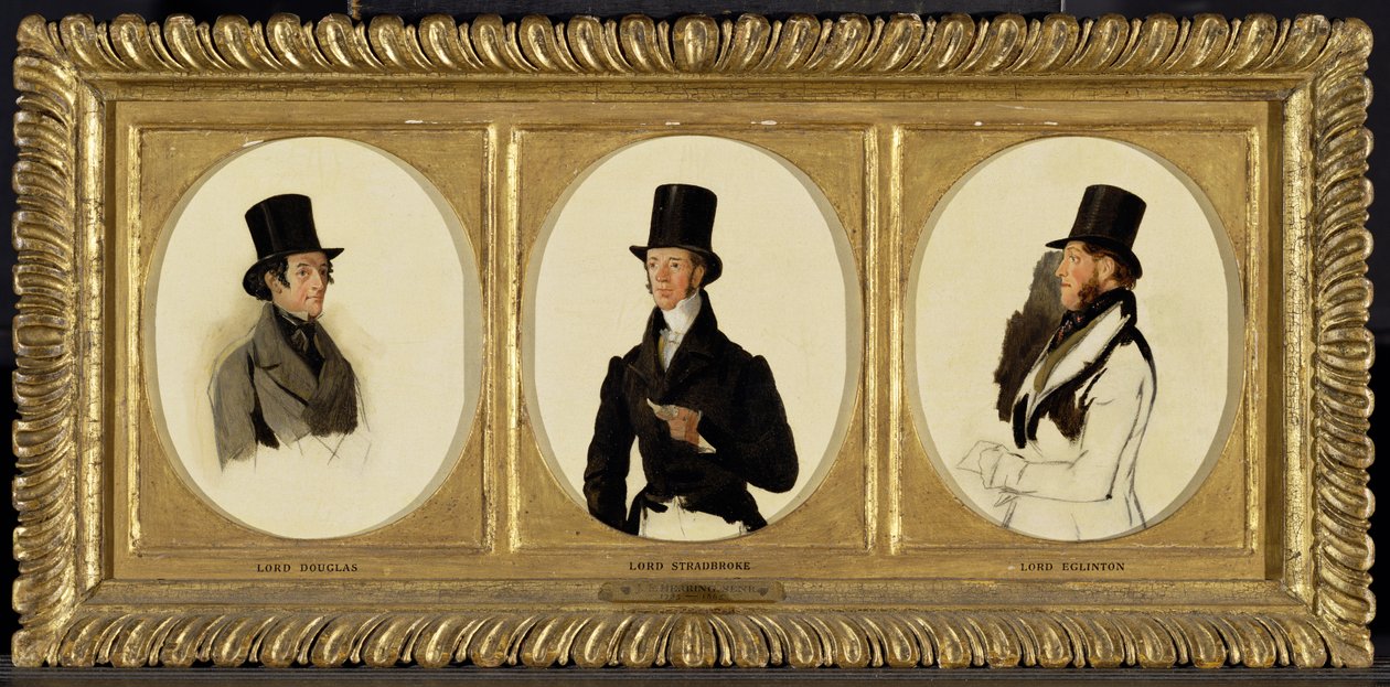 Studies voor de Portretten van Lord Eglinton, Lord Douglas en Lord Stradbroke in 