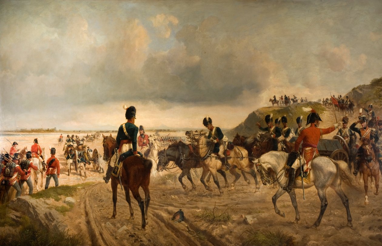 De oversteek van de Bidossoa, 1886 door Richard Beavis