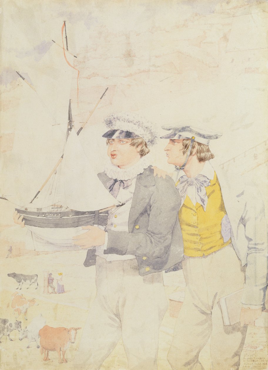 Jeugdleden van de Yacht Club, 1853 door Richard Dadd