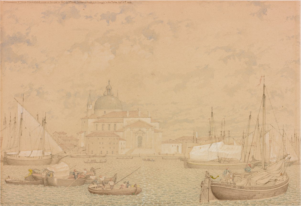 Herinnering aan Venetië van een Schets Gemaakt ter Plaatse in 1842, 1858 door Richard Dadd