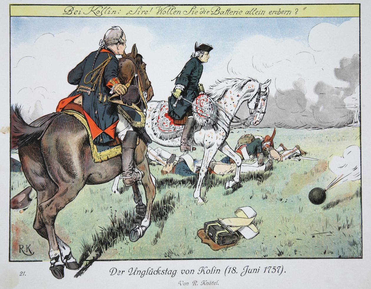 De fatale dag van Kolin, 18 juni 1757 door Richard Knoetel