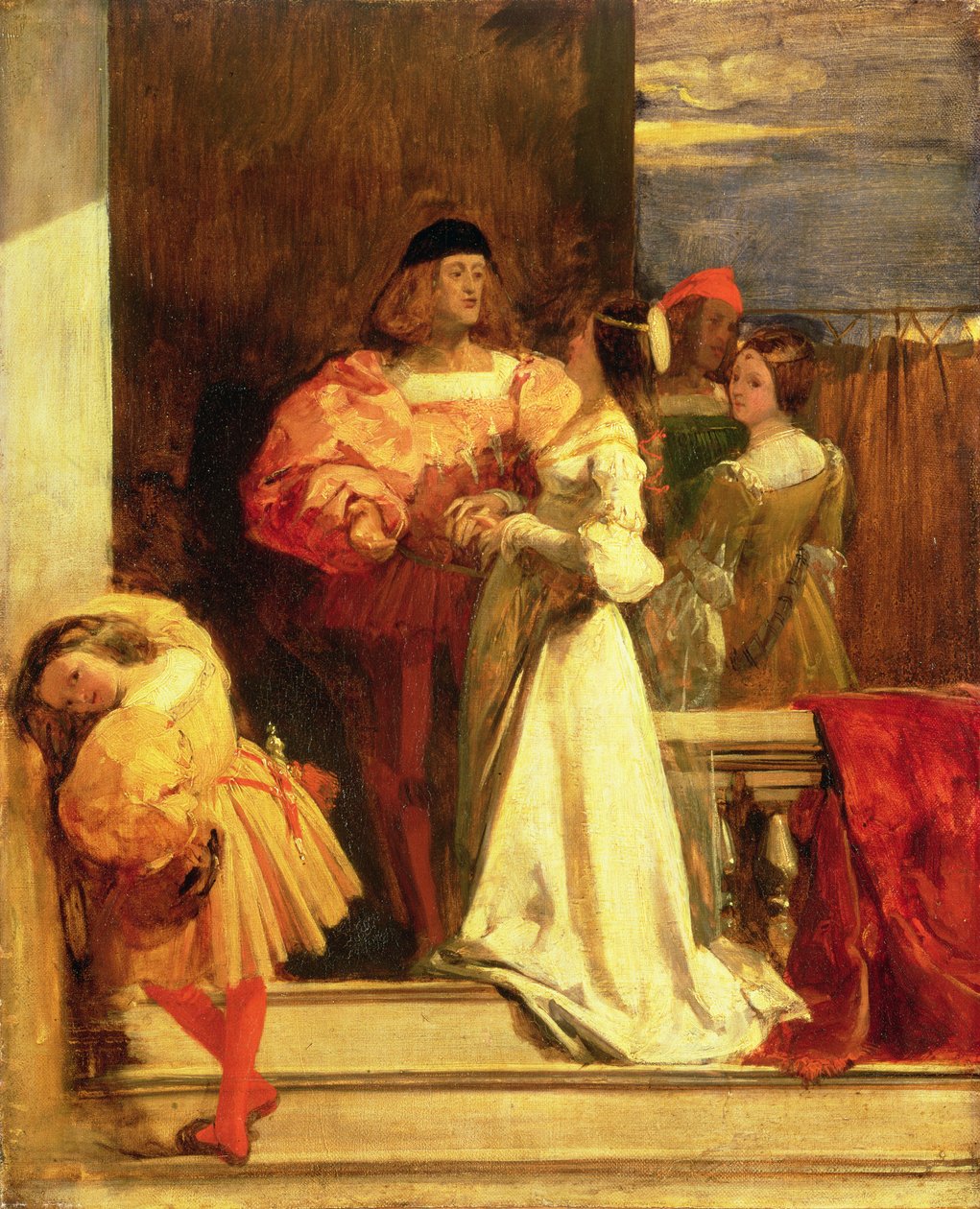 Avond in Venetië, 1826-28 door Richard Parkes Bonington