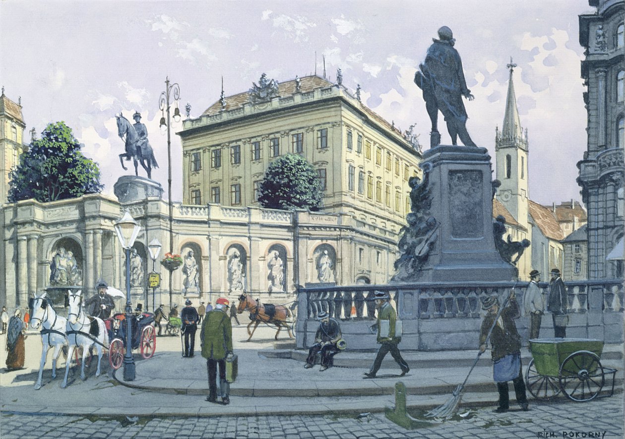 De Albertina, Wenen door Richard Pokorny