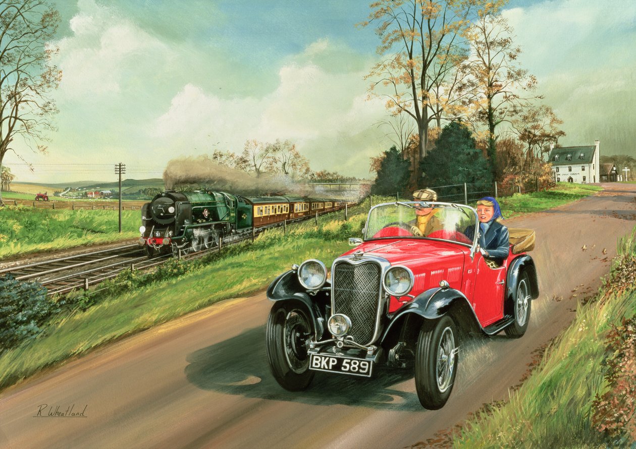 De trein racen, 1995 door Richard Wheatland