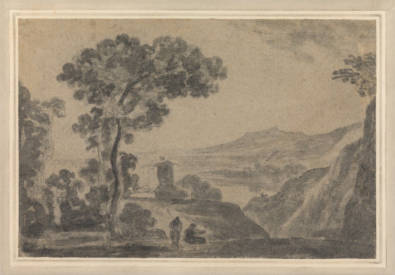 Italiaans landschapcompositie door Richard Wilson