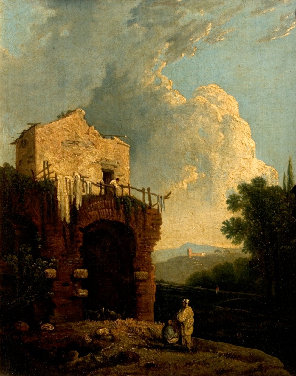 Ruïnes van een villa nabij Rome door Richard Wilson