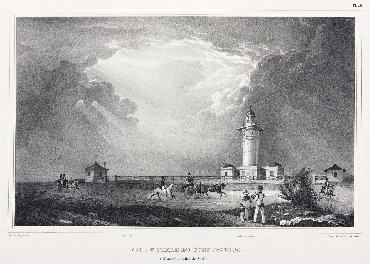 Vuurtoren bij Port Jackson, New South Wales, Australië door John Pardon