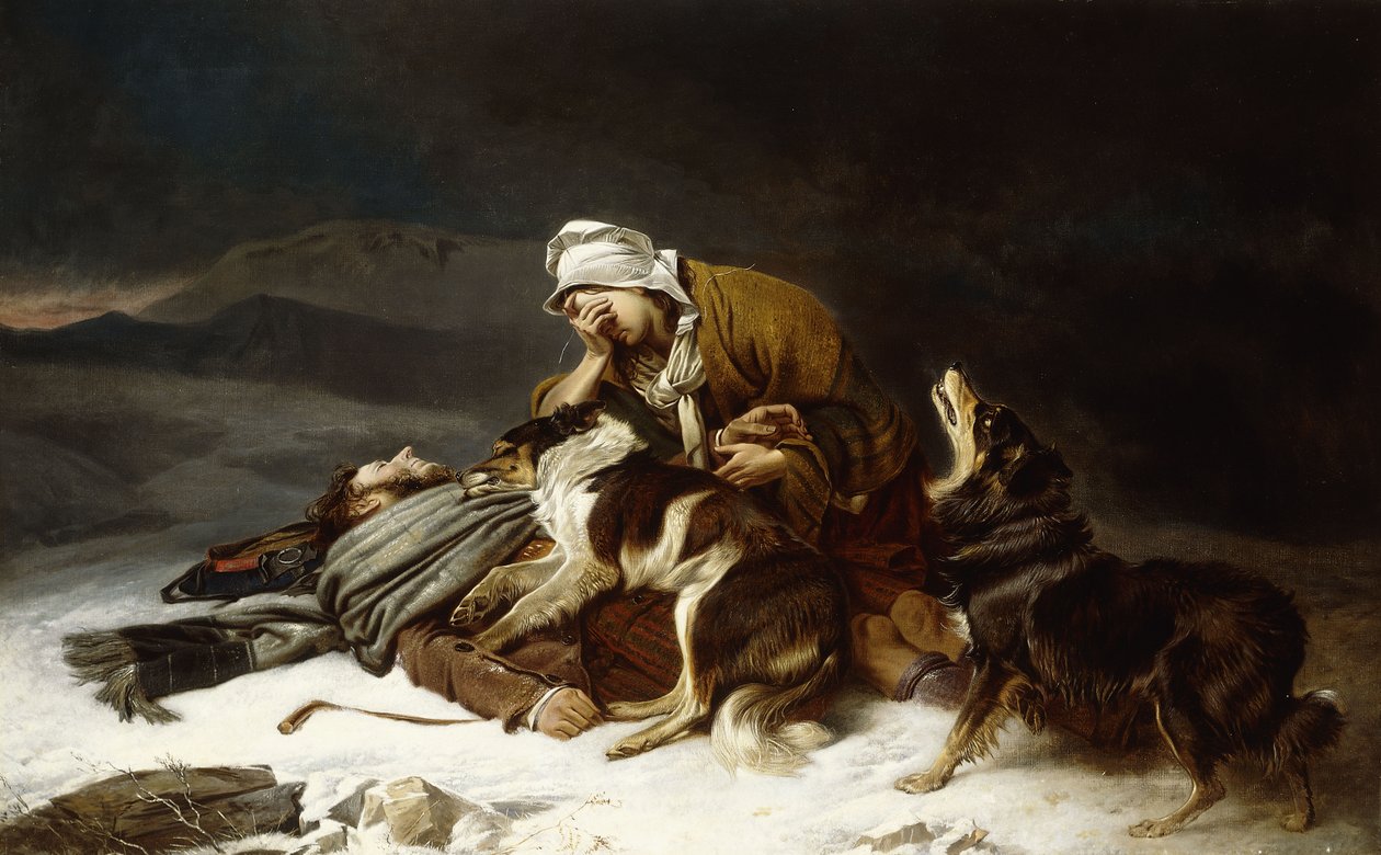 Verdwaald in de storm door Richard Ansdell