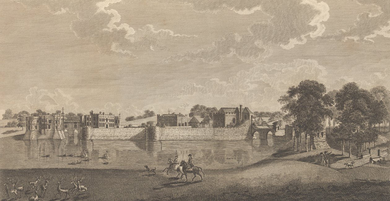 Leeds Castle, in het graafschap Kent, uit Edward Hasted
