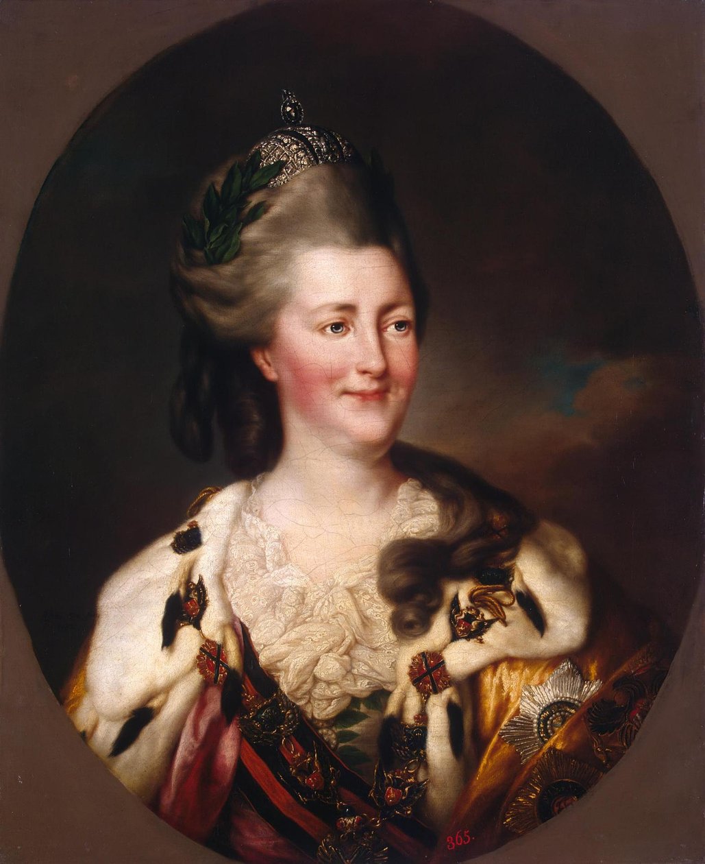 Portret van Catharina II door Richard Brompton