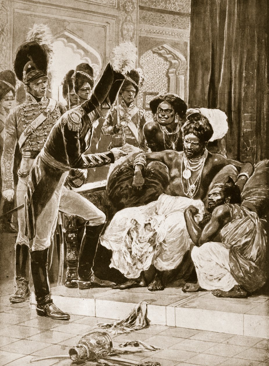 De Britten in Ceylon, illustratie uit 
