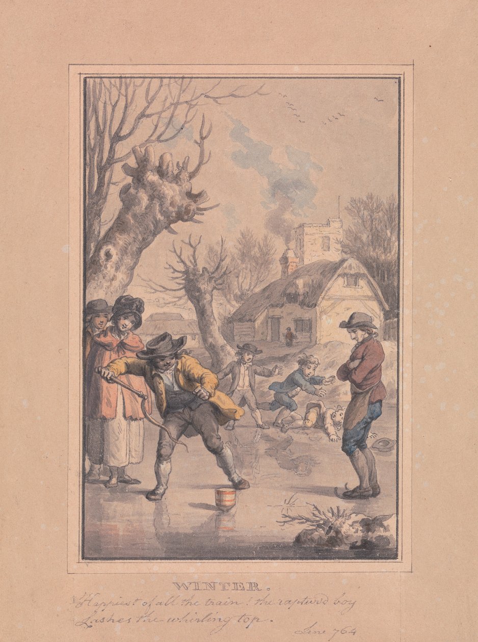 Winter door Richard Corbould