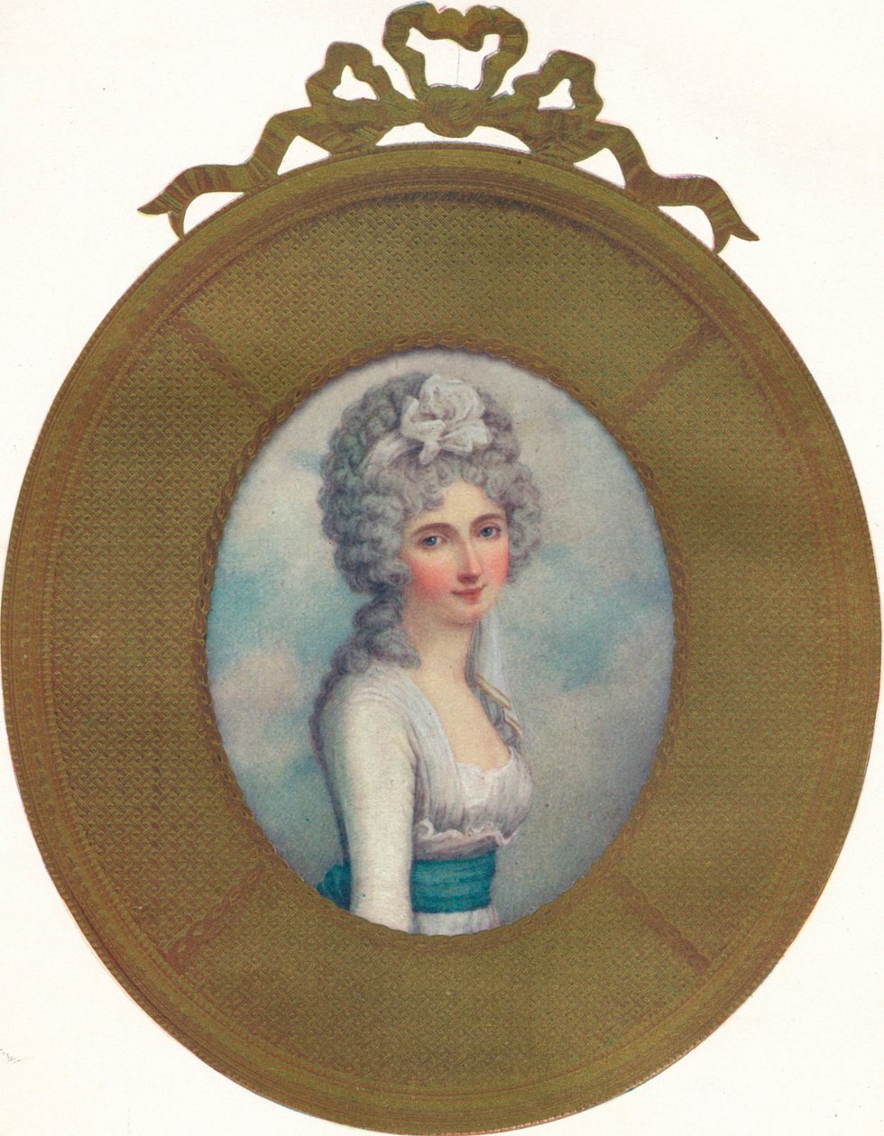 Miniatuurportret van Katherine, Lady Manners, Later Lady Huntingtower, 1787, 1907 door Richard Cosway