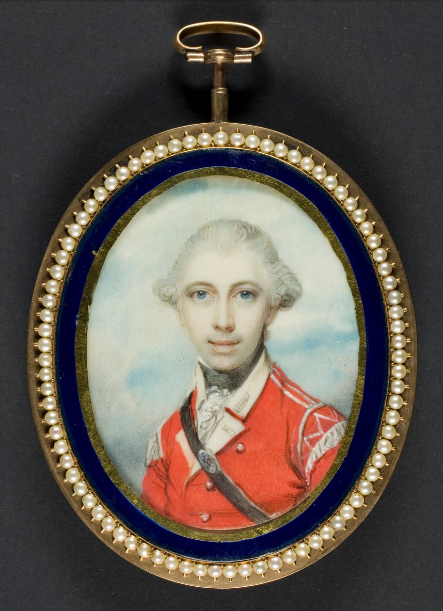 Portret van een officier door Richard Cosway