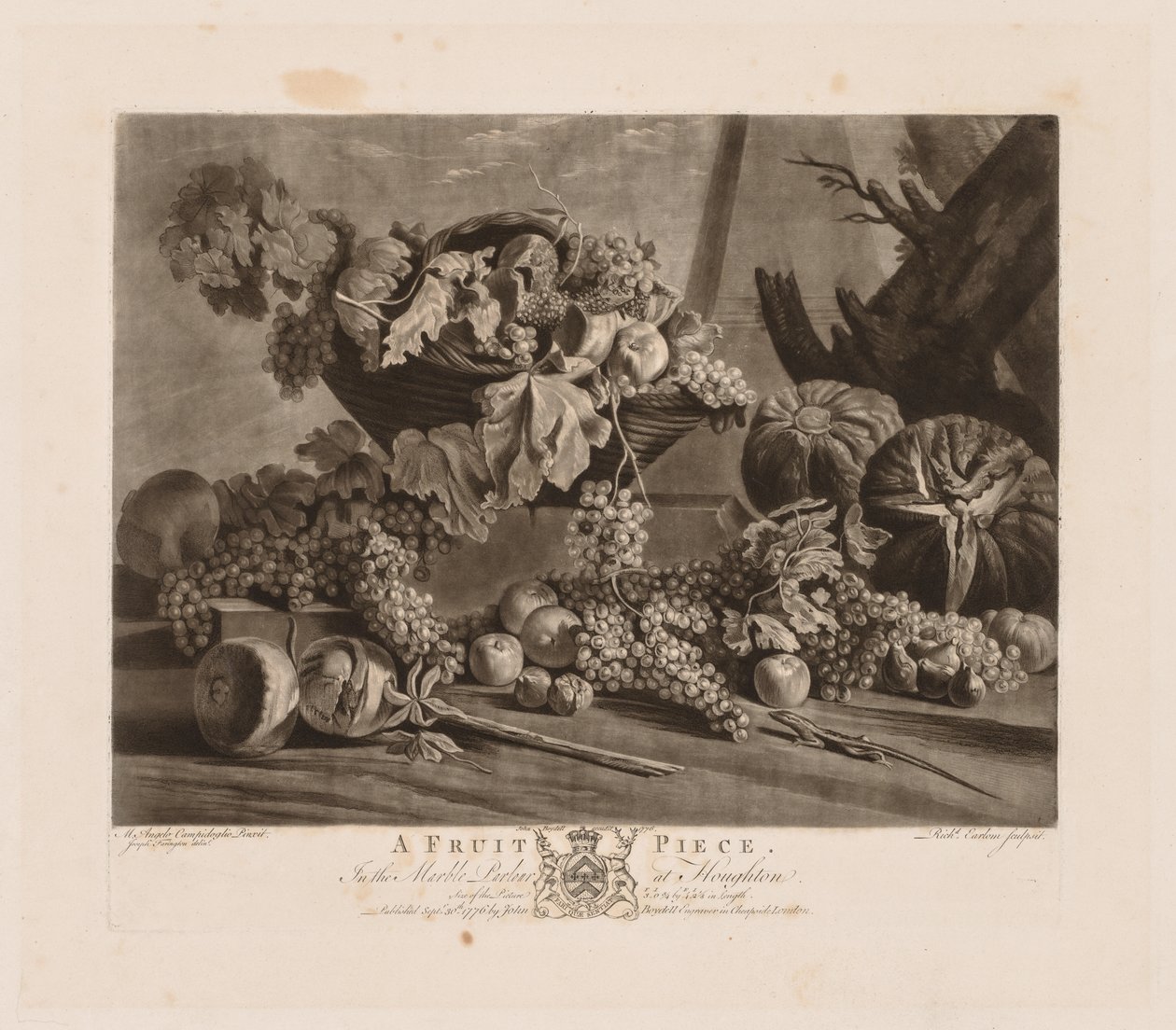 Een fruitstuk door Richard Earlom
