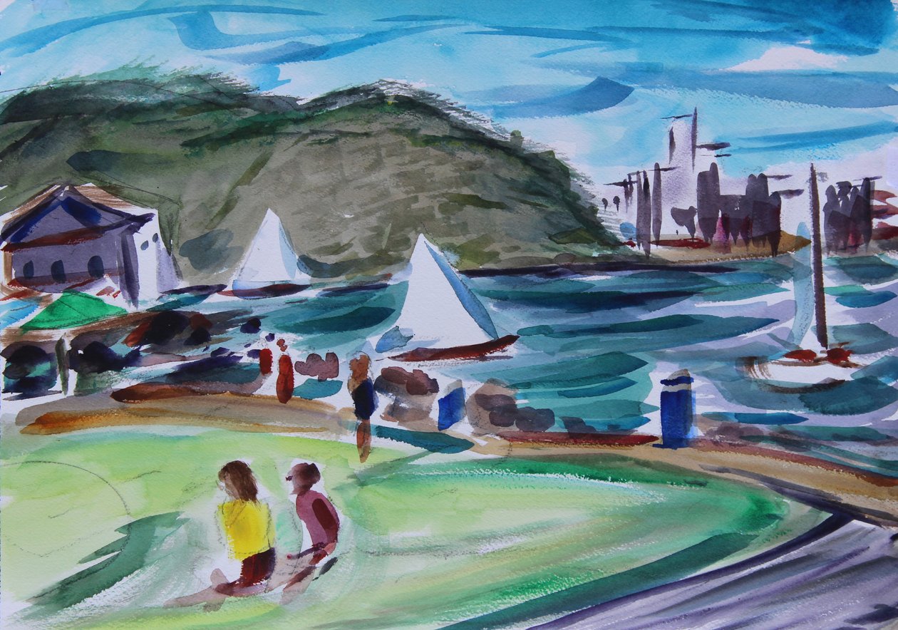 Baai, Tiburon, 2020 door Richard Fox