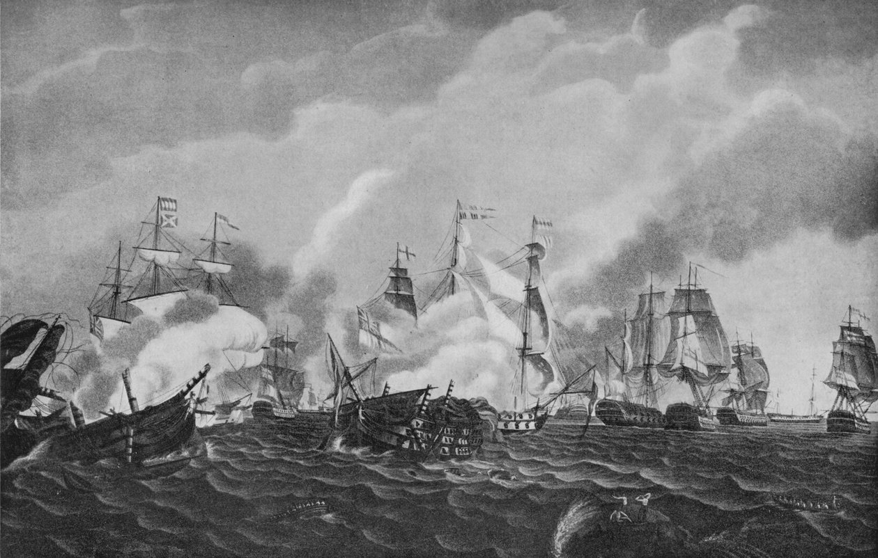 Actie bij San Domingo, c1807 door Richard Harraden