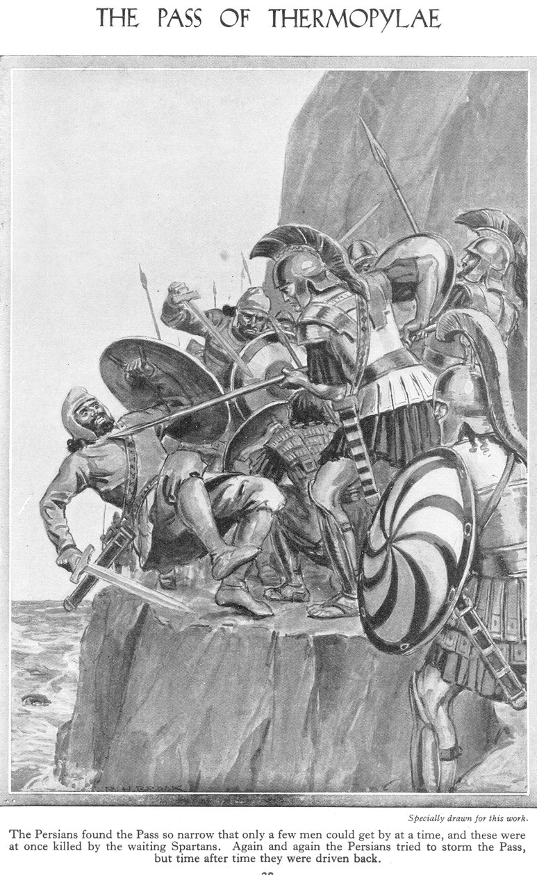 De Pas van Thermopylae, ca. 1940s door Richard Henry Brock