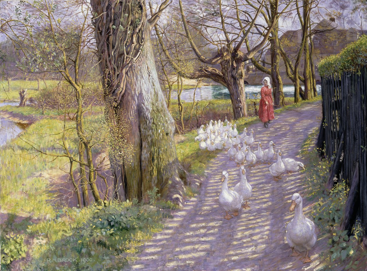 Het Pad bij de Molenplas, 1900 door Richard Henry Brock