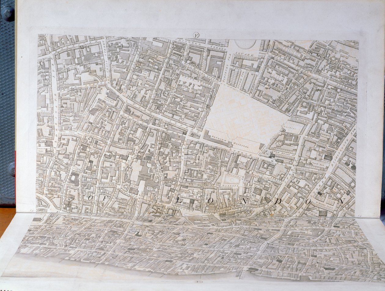Plattegrond van de stad Londen, gepubliceerd 1813 door Richard Horwood