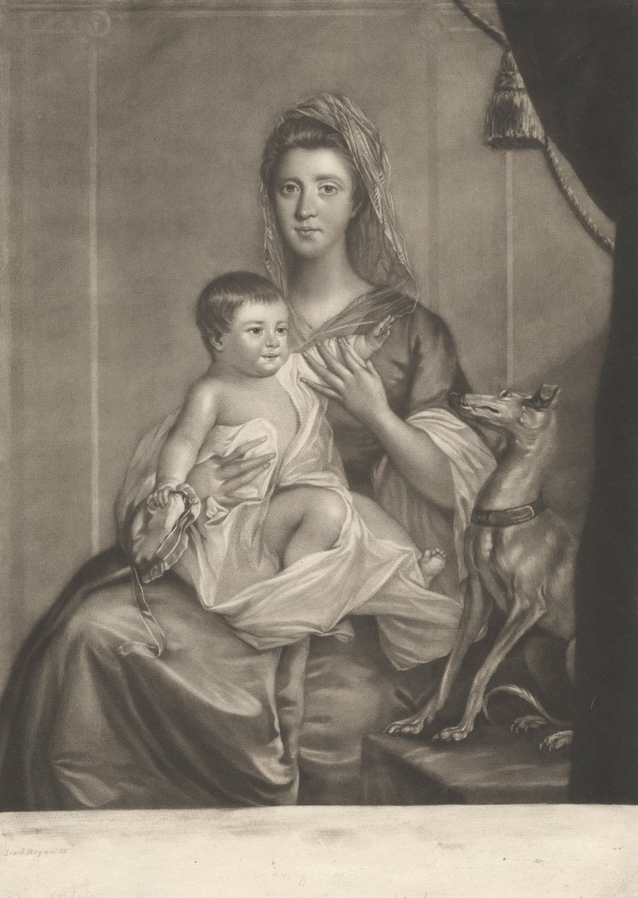 Lady Cathcart en haar Kind door Richard Houston