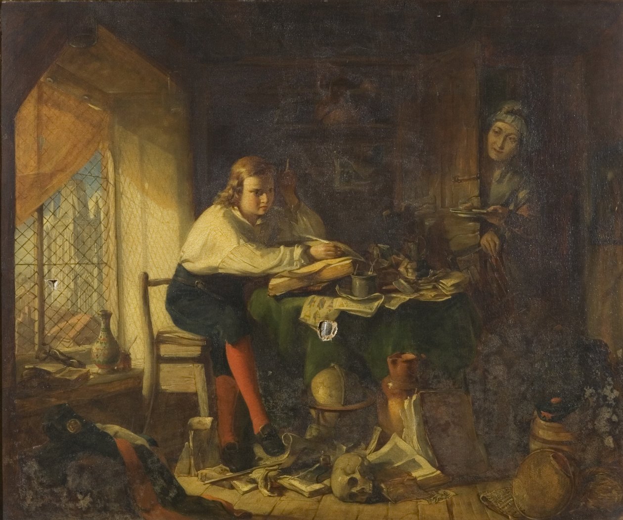 Chatterton die de Rowleian Manuscripten Componeert door Richard J. Lewis