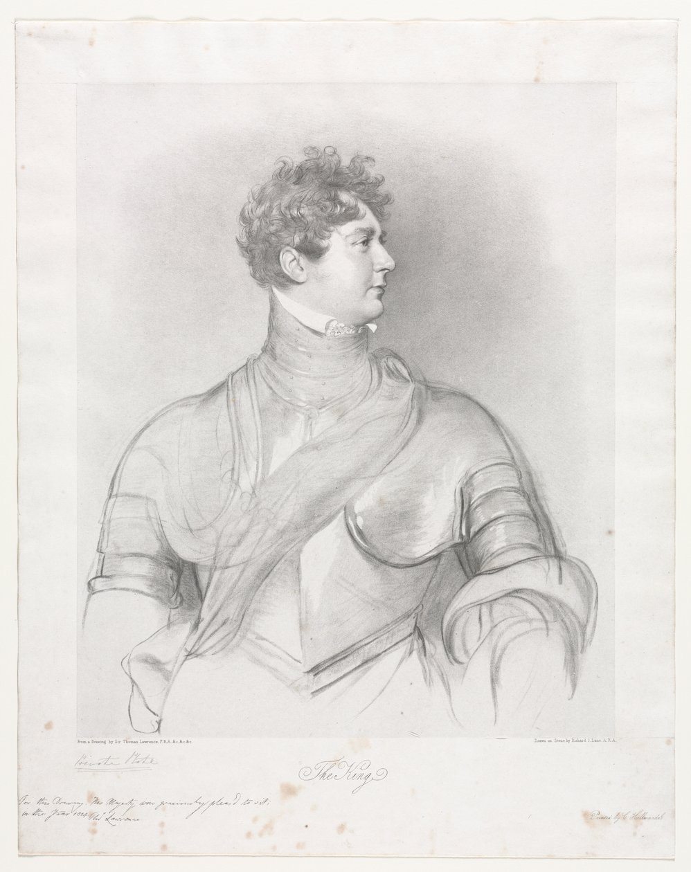 De Koning, George IV van Groot-Brittannië door Richard James Lane