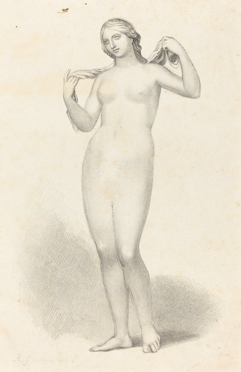 Venus Aphrodite, door Alcamanes door Richard James Lane after John Flaxman