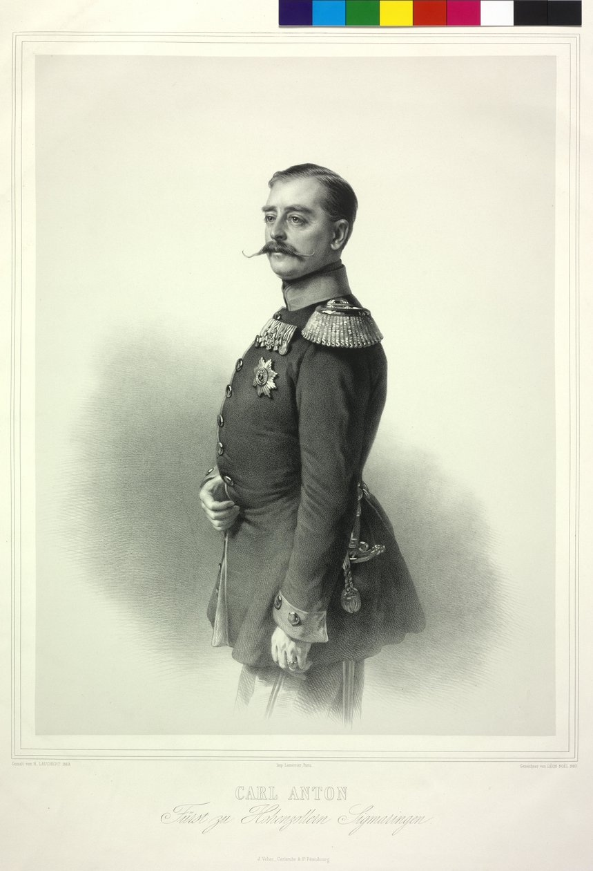Carl Anton Prins van Huis Hohenzollern-Sigmaringen door Richard Lauchert