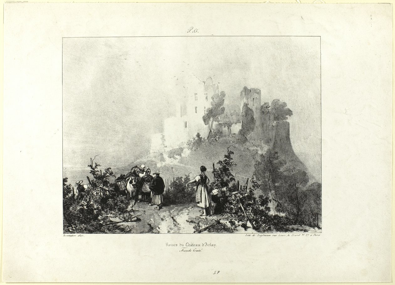 Kasteel van Arlay door Richard Parkes Bonington