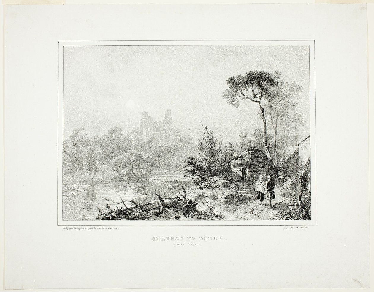 Kasteel Doune door Richard Parkes Bonington