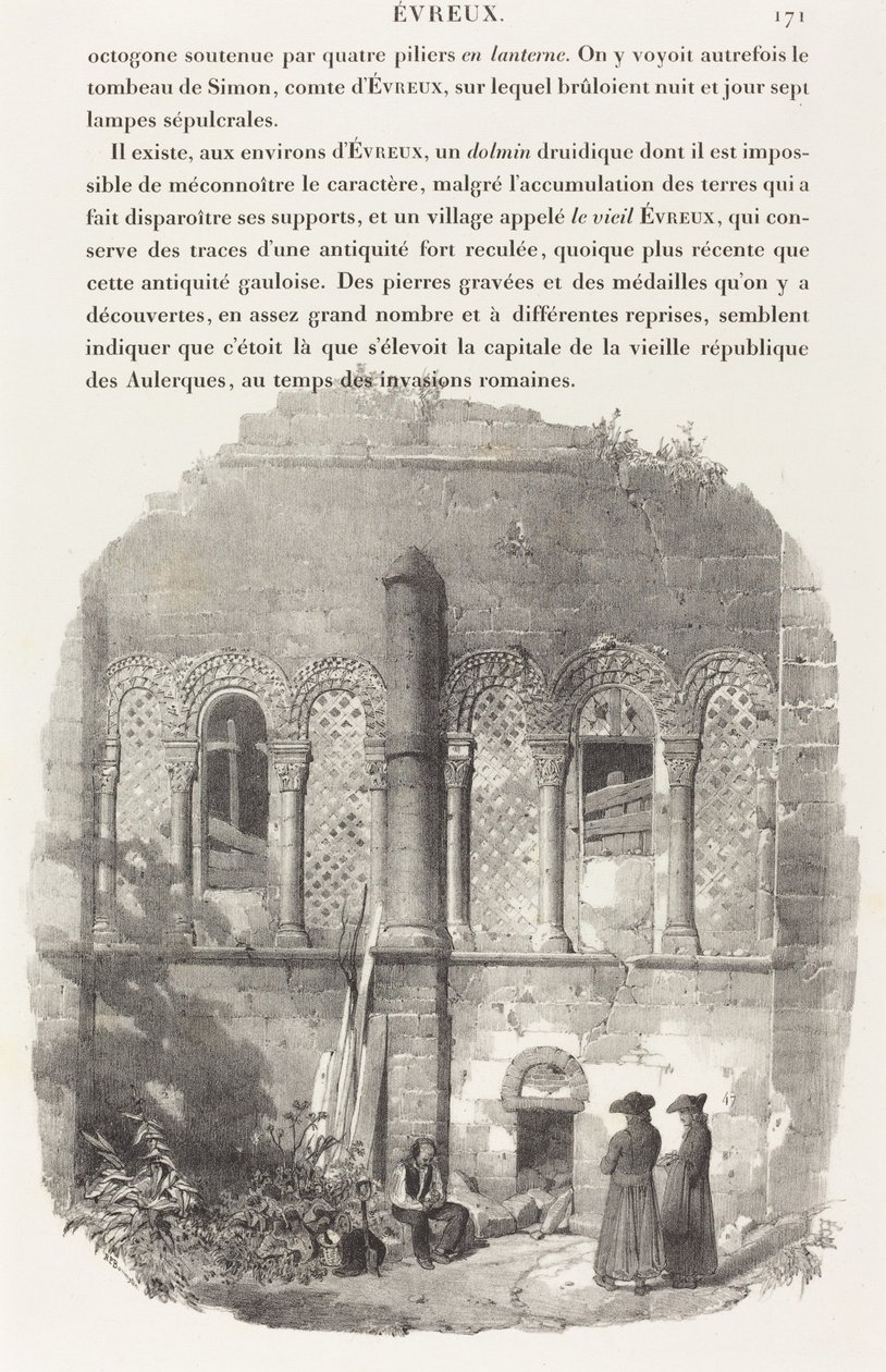 Kerk van Saint-Taurin, Evreux door Richard Parkes Bonington