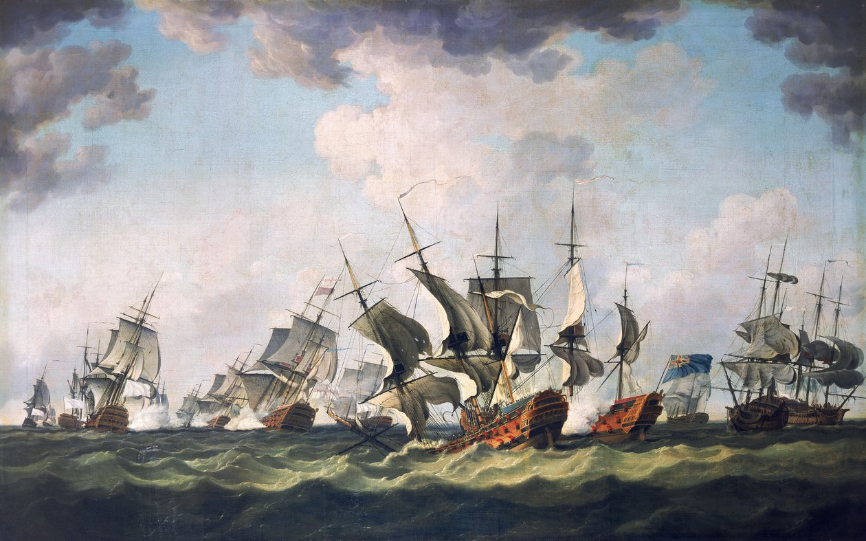 De Slag bij Quiberon Bay, 20 november 1759 door Richard Paton