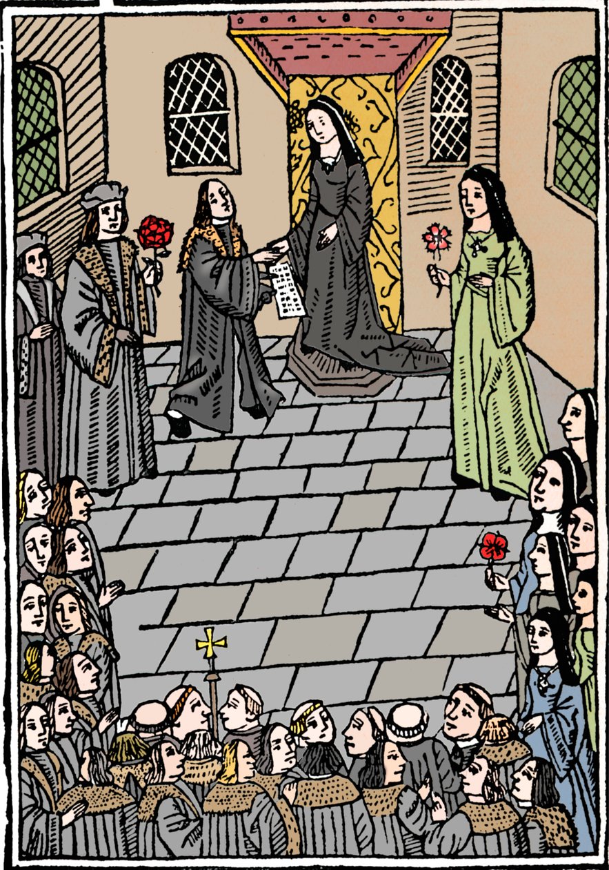Huwelijksverdrag tussen Karel V en prinses Mary Tudor, ca. 1508 door Richard Pynson