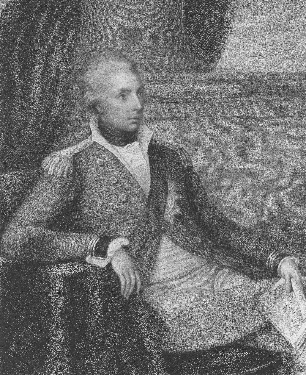 Frederick Howard, 5e Graaf van Carlisle, gegraveerd door Thomas Ryder, 1800 door Richard Westall