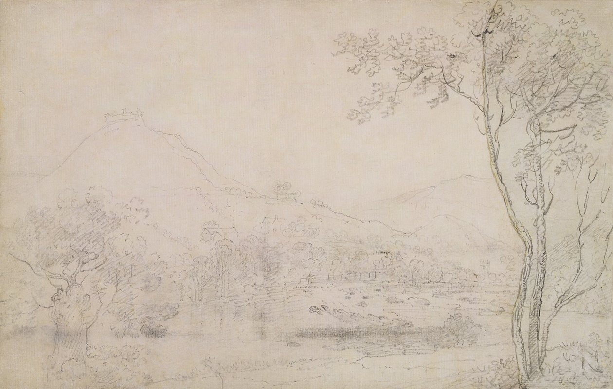 Castell Dinas Bran, Wales door Richard Wilson