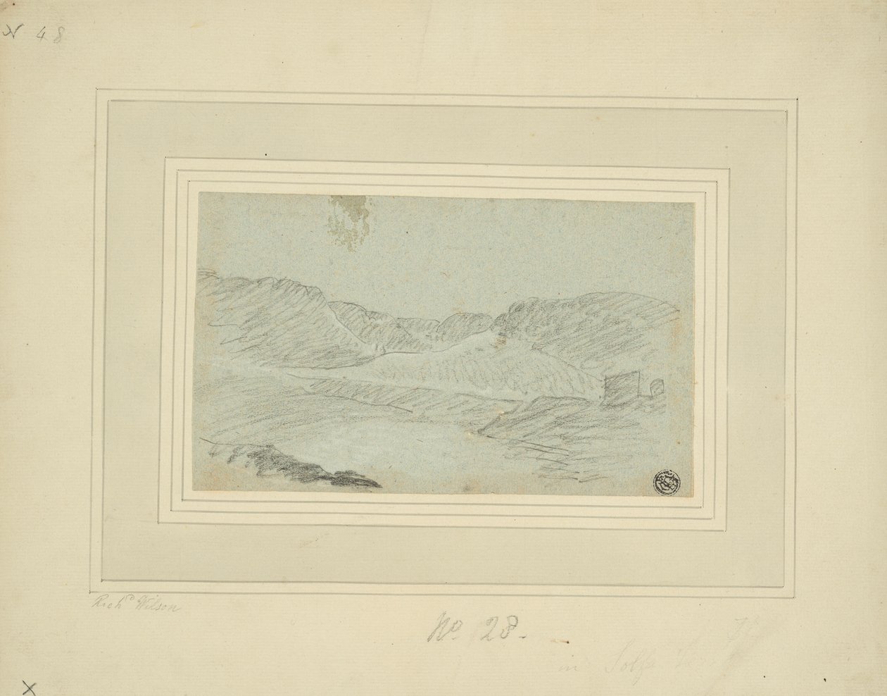 Heuvelachtig landschap door Richard Wilson