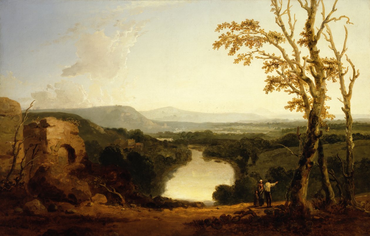 Landschap met rivierdall door Richard Wilson