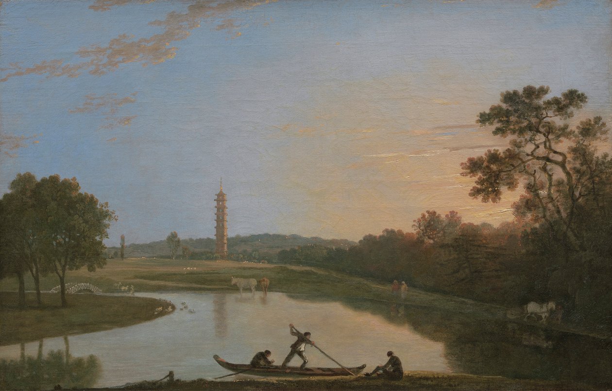 Kew Gardens: De pagode en brug door Richard Wilson