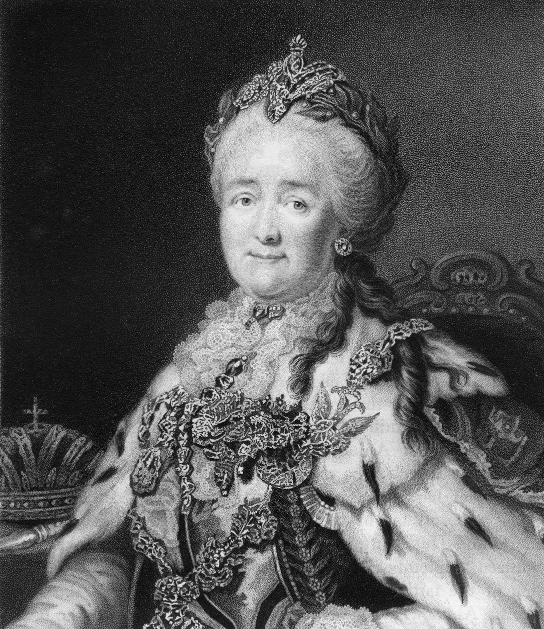 Keizerin Catharina de Grote van Rusland, 1836 door Richard Woodman