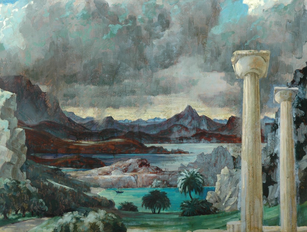 Storm over Griekenland door Richard Wyndham