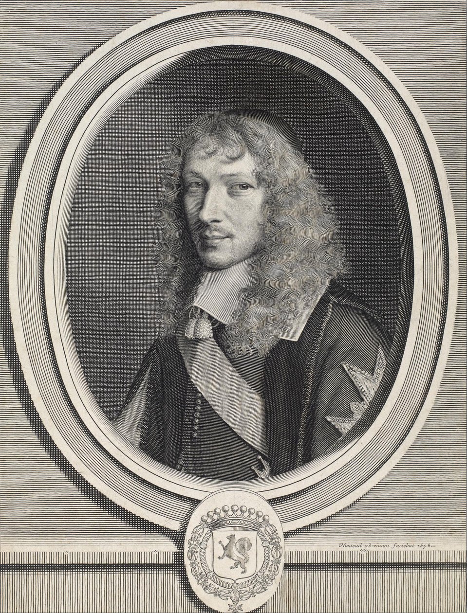 Kardinaal Jules Mazarin door Robert Nanteuil