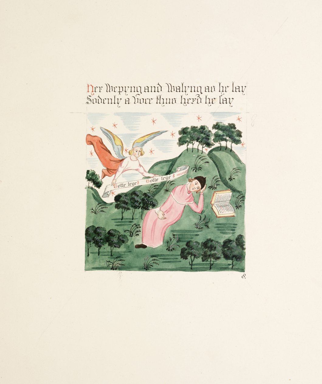 Ms. New Coll 380, f17r. De oudheden van de kathedraal van Sint-Maria, Carlisle, getekend door Robert Carlile, 1795 door Robert Carlile