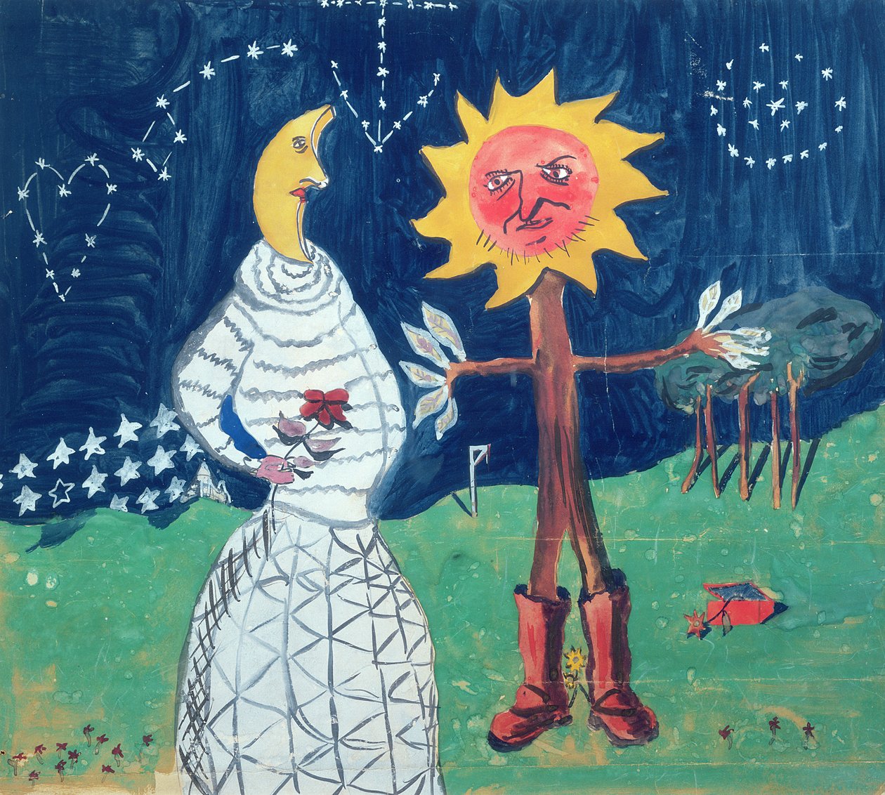 De Zon en De Maan door Robert Desnos