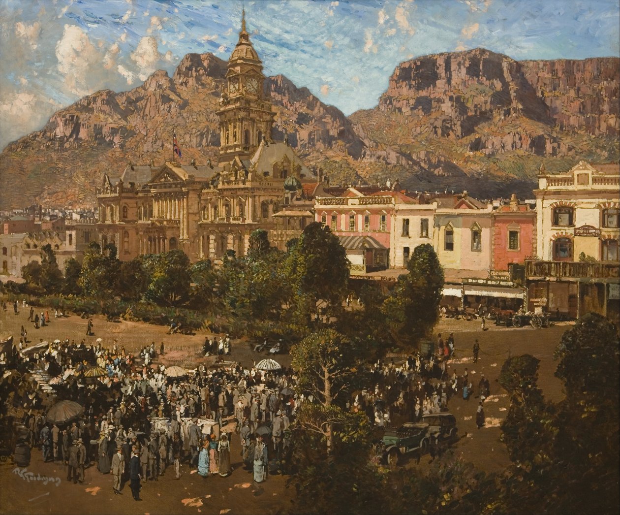 Stadhuis, Kaapstad 1917 door Robert Gwelo Goodman