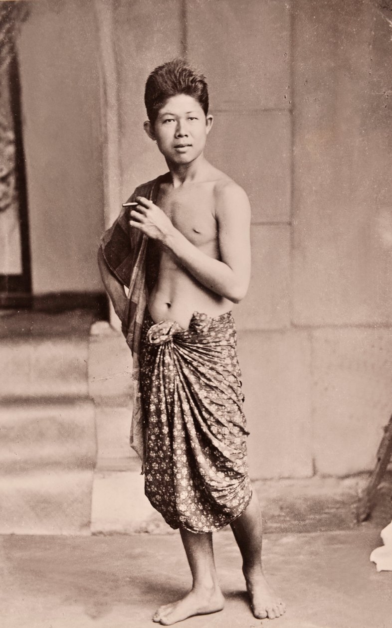 Een Siamese man, ca. 1890 door Robert Lenz