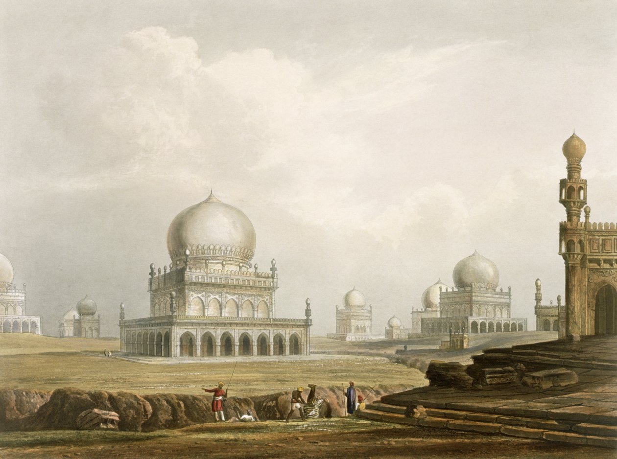 De graven van de koningen van Golconda in 1813, uit Volume I van 