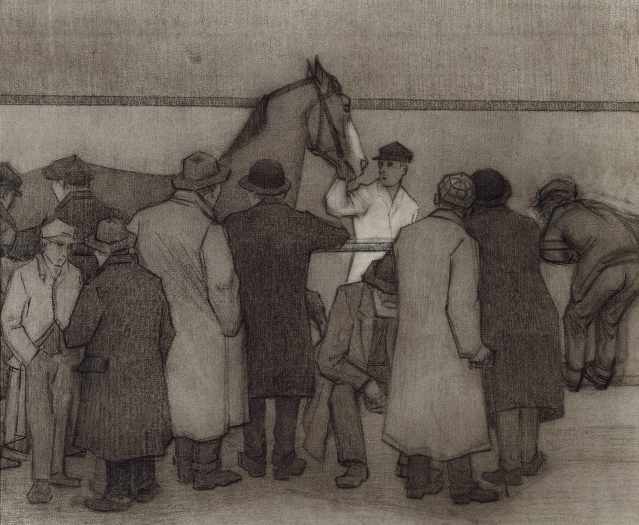 Verkoop bij Wards Repository, No.2, ca. 1918 door Robert Polhill Bevan
