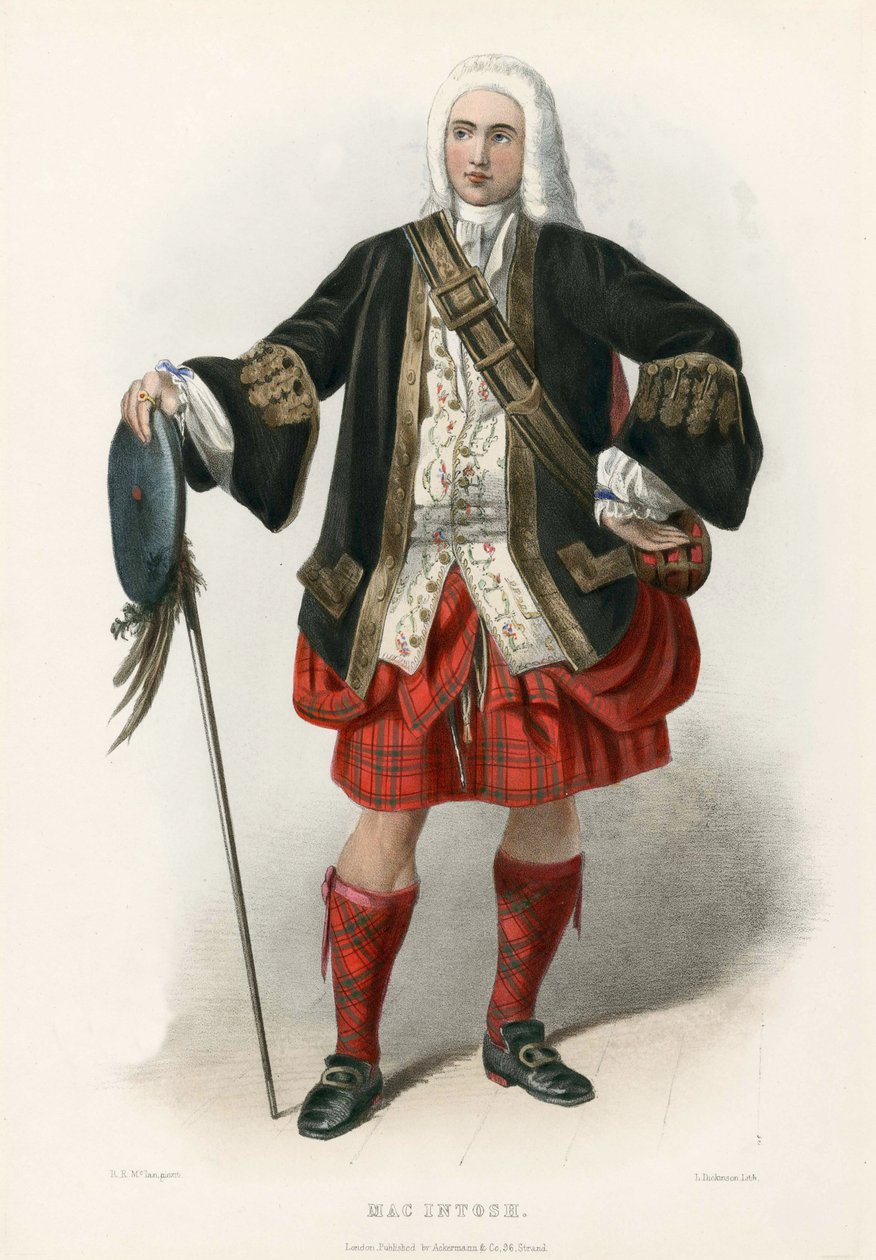 Mac Intoch, uit De Clans van de Schotse Hooglanden, uitgegeven 1845 door Robert Ronald McIan