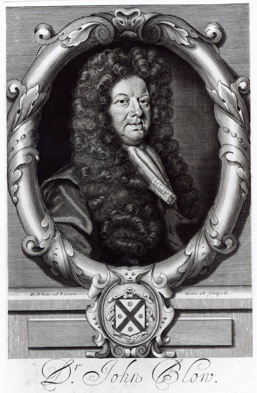 Portret van John Blow (1649-1708) door Robert White